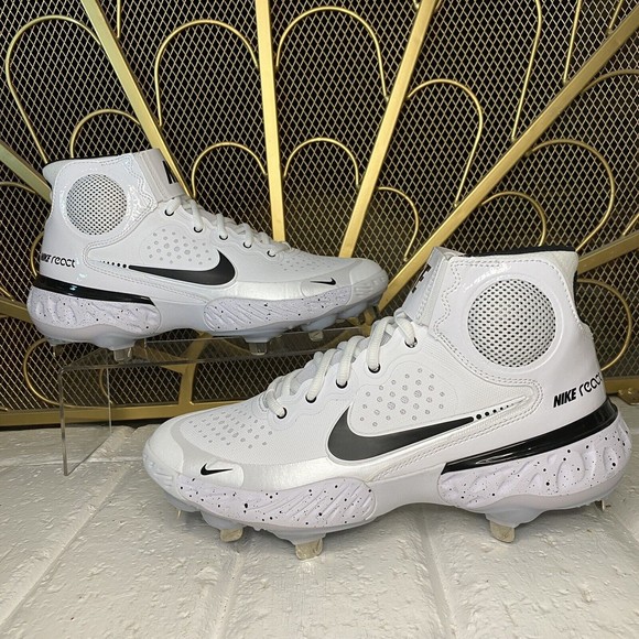 Nike Baseball React Alpha Huarache Elite 3 Metal Cleats Men's Size 7 CZ7946-104 - Picture 3 of 9